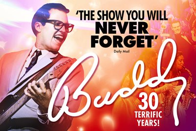 Buddy Holly show promotional poster